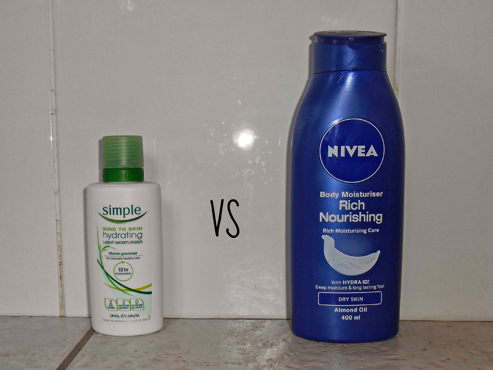 Battle Of The Moisturizers! Nivea VS Simple Elle's Vogue